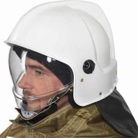 Шлем пожарного ШПМ, белый